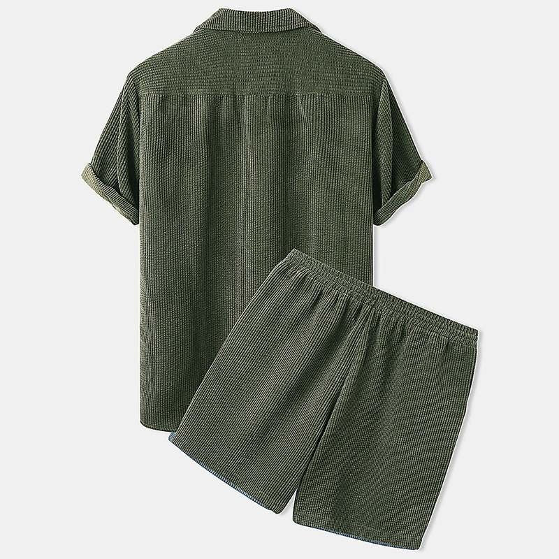 Drayven | Corduroy Shirt and Shorts Set