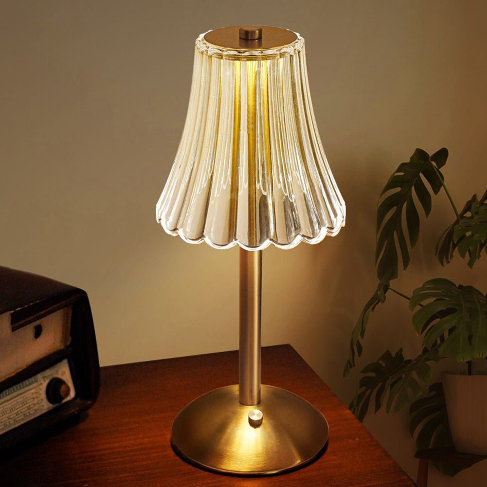 Pharos | Elegant Gold-Crystal Table Lamp