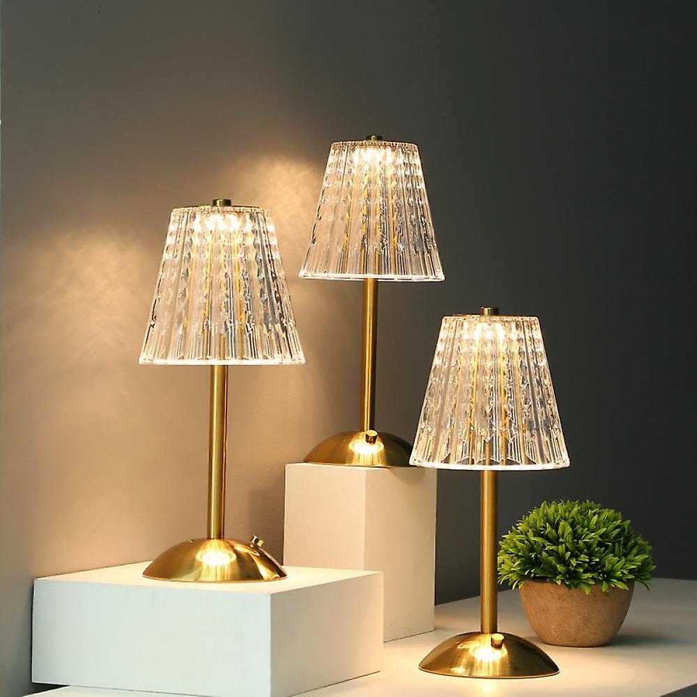 Pharos | Elegant Gold-Crystal Table Lamp