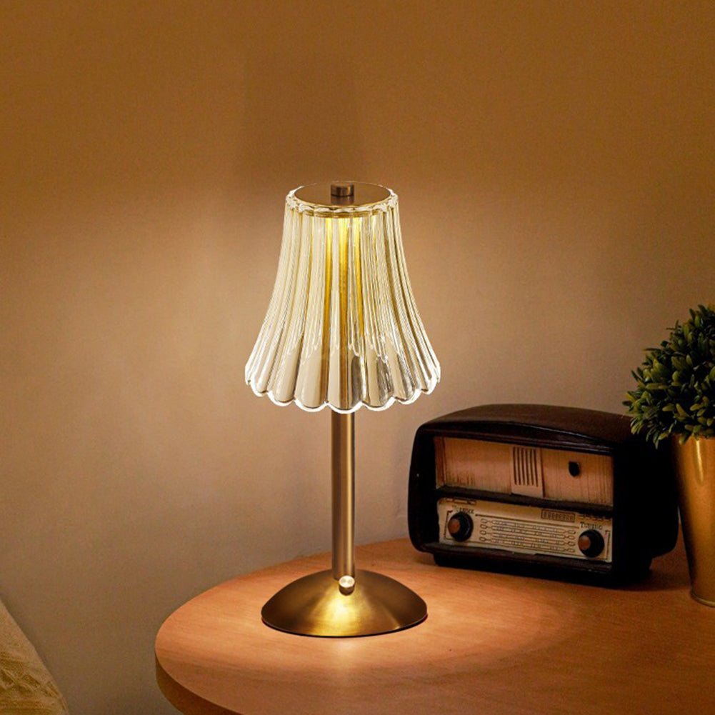 Pharos | Elegant Gold-Crystal Table Lamp