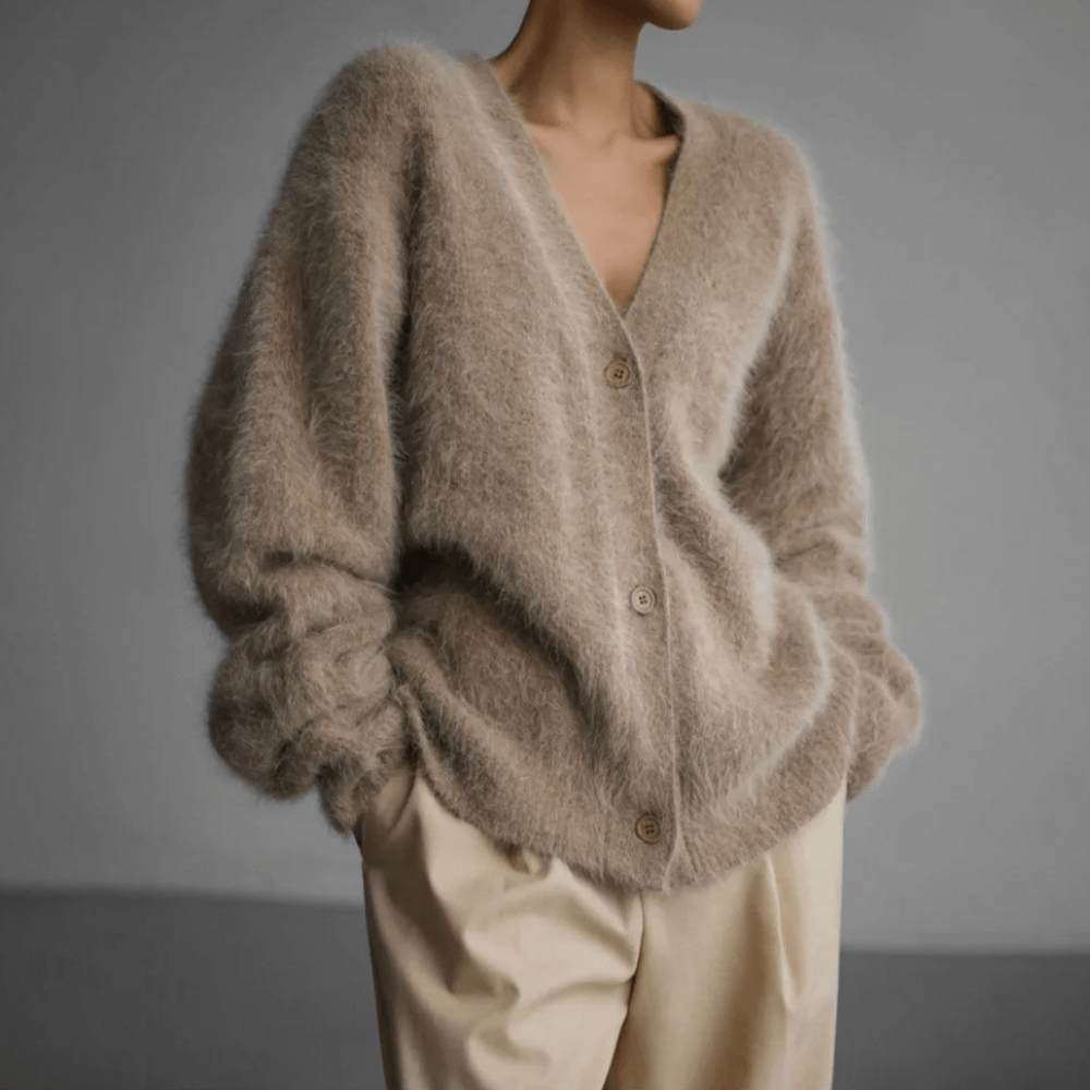 Willow | Soft Touch Fuzzy Knit Cardigan