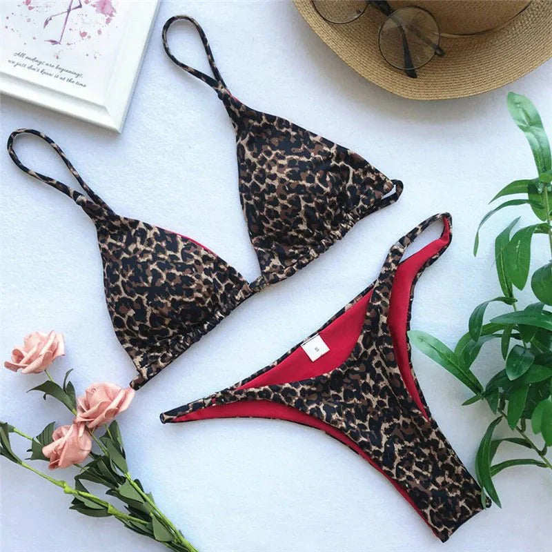 Gundria | Leopard Print Bikini Set