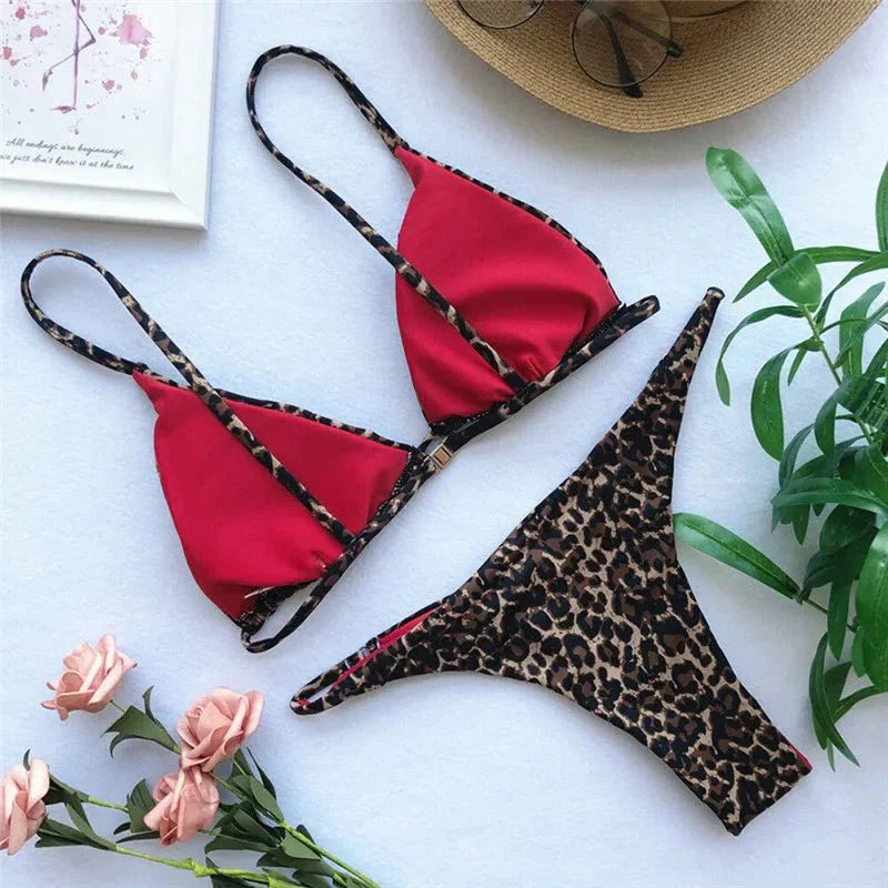 Gundria | Leopard Print Bikini Set