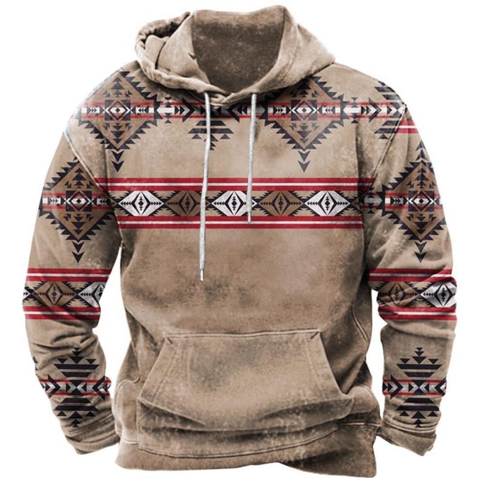 Brooks | Tribal Pattern Aztec Hoodie