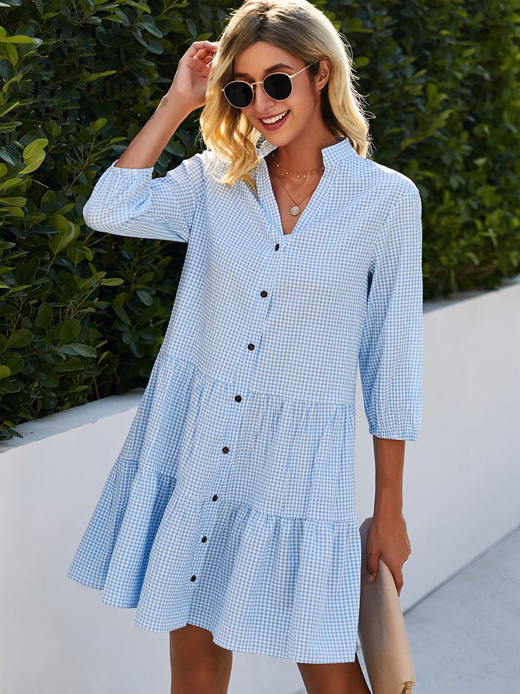 Answina | Timeless Plaid Flowy Dress