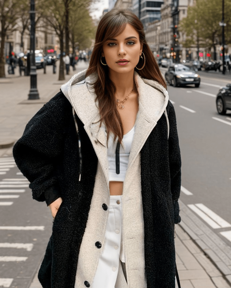 Elberin | Hooded Fleece-Lined Coat