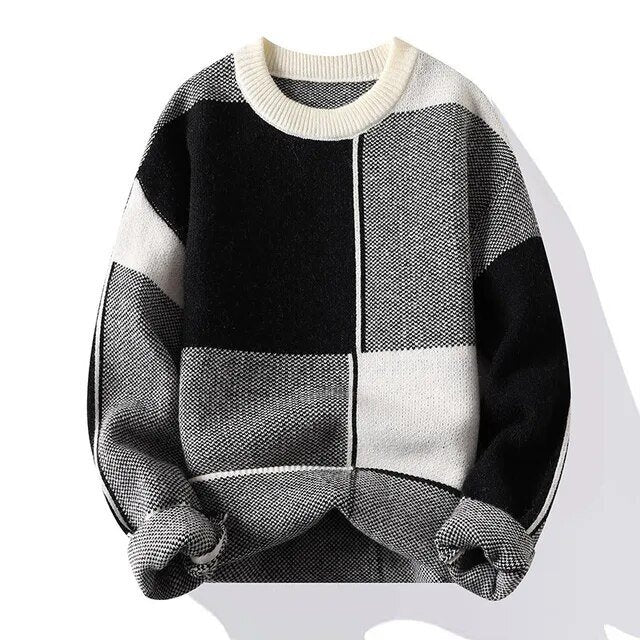 Gannon | Stylish Block Pattern Sweater