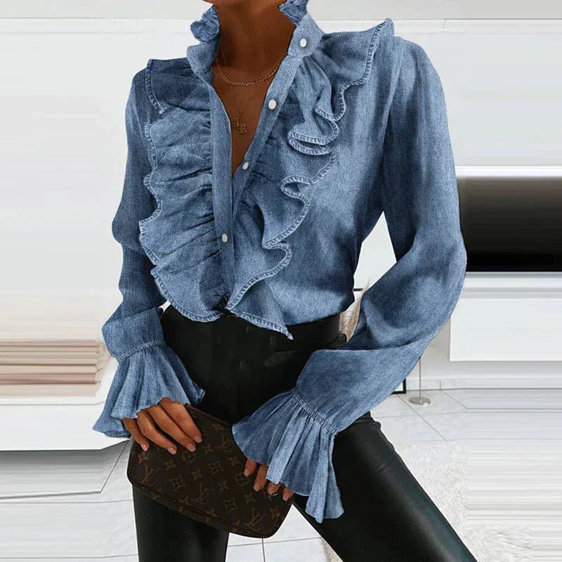Isla | Elegant Ruffled Blouse