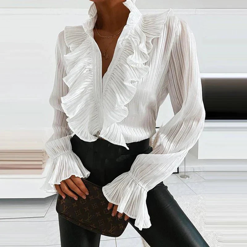 Isla | Elegant Ruffled Blouse