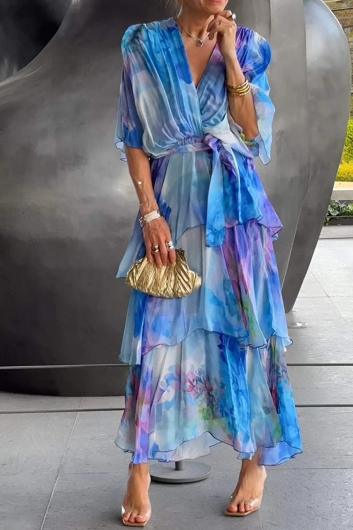 Viola | Chic Colourful Maxi Dress